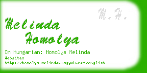 melinda homolya business card
